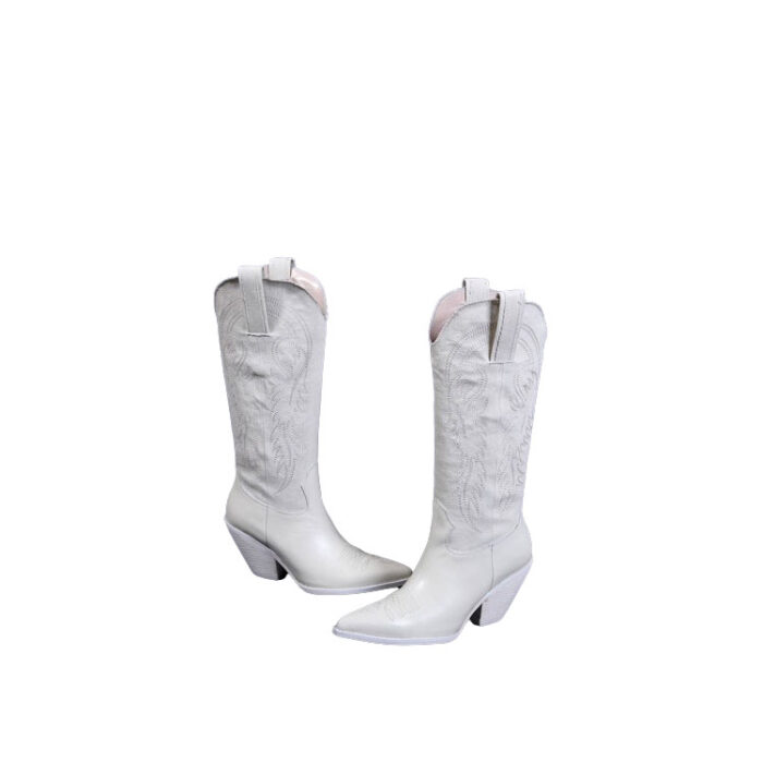 All White Cowgirl Boots