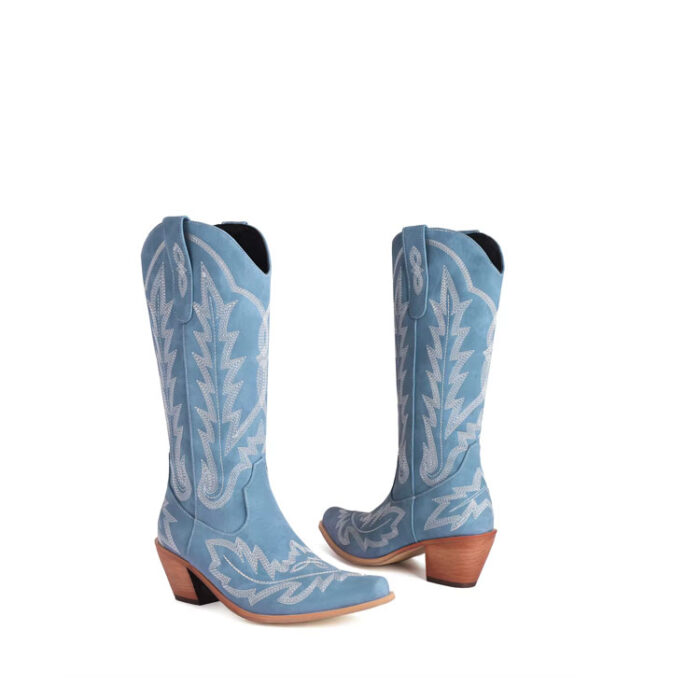 Baby Blue Cowgirl Boots