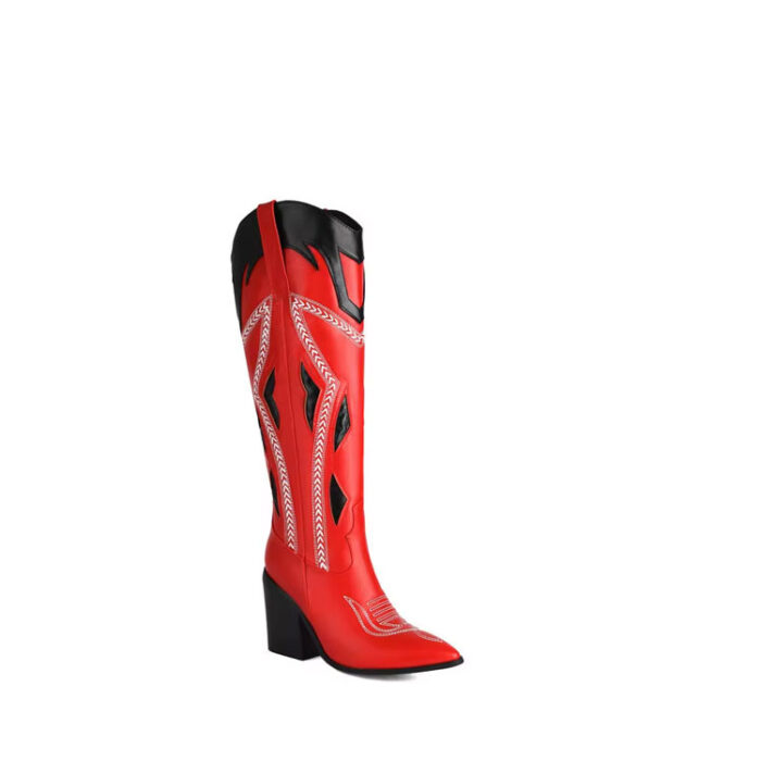 Black and Red Cowboy Boots