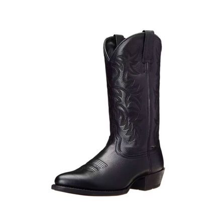 Black Square Toe Cowboy Boots