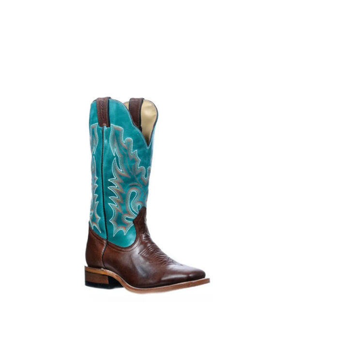 Brown and Teal Cowboy Boots