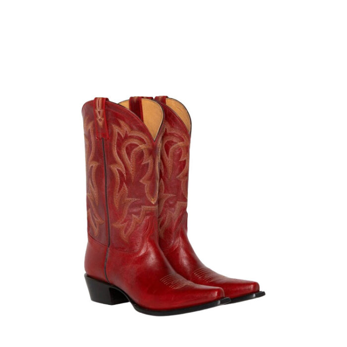 dark red cowboy boots