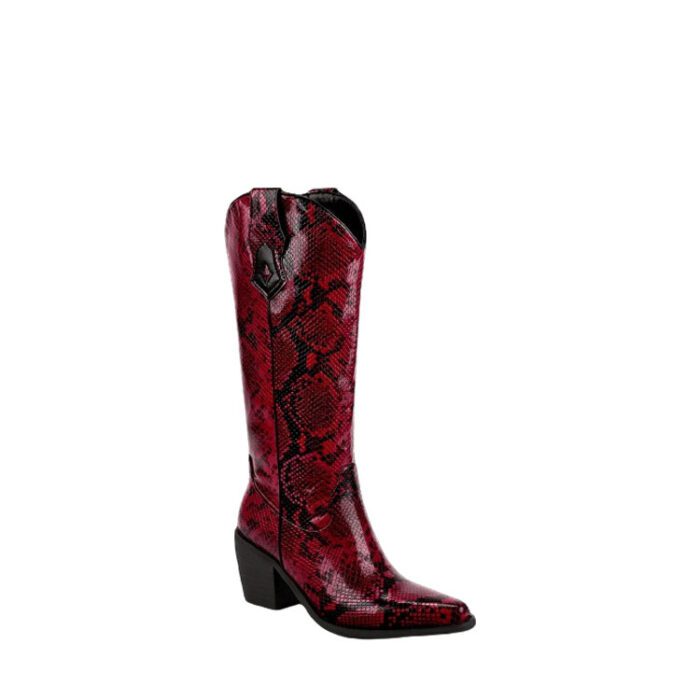 dark red cowboy boots