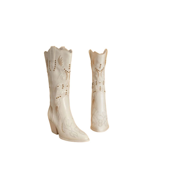 Off White Cowboy Boots