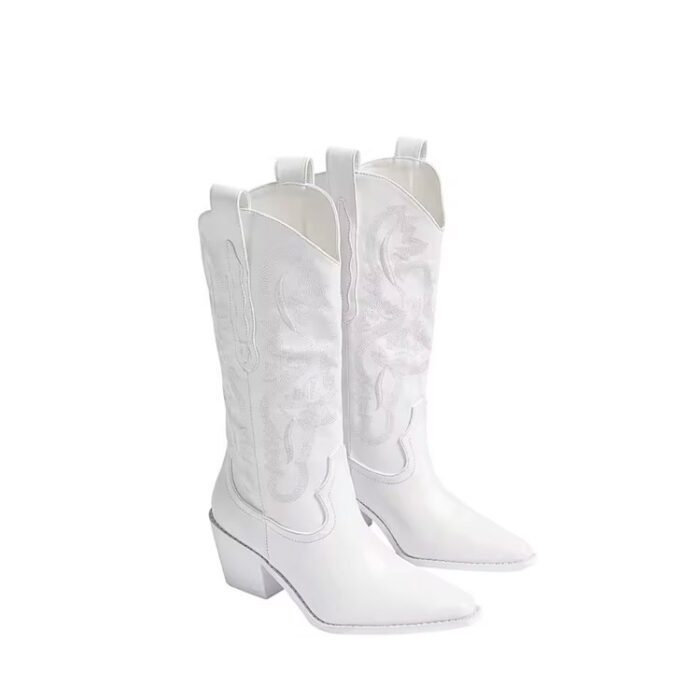 Off White Cowboy Boots