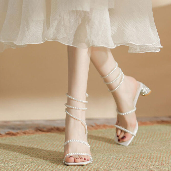 Pearl Bridal Heels