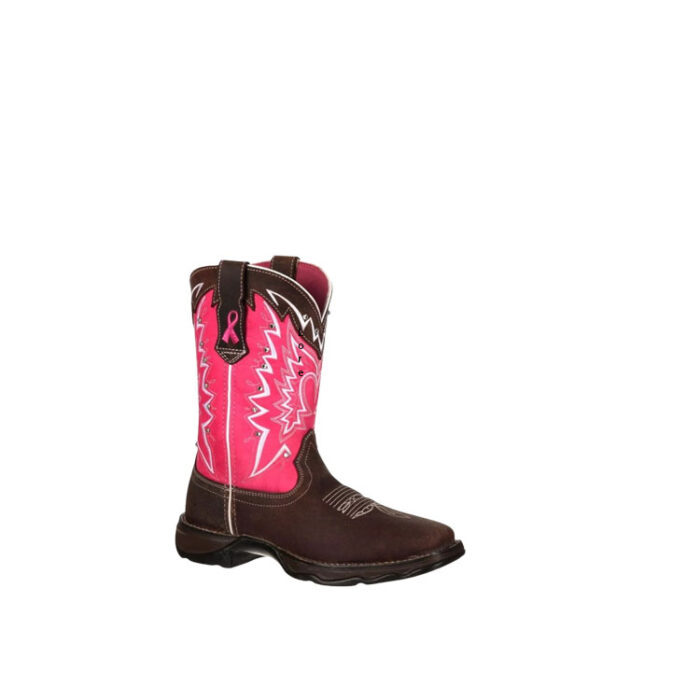 Pink and Brown Cowboy Boots