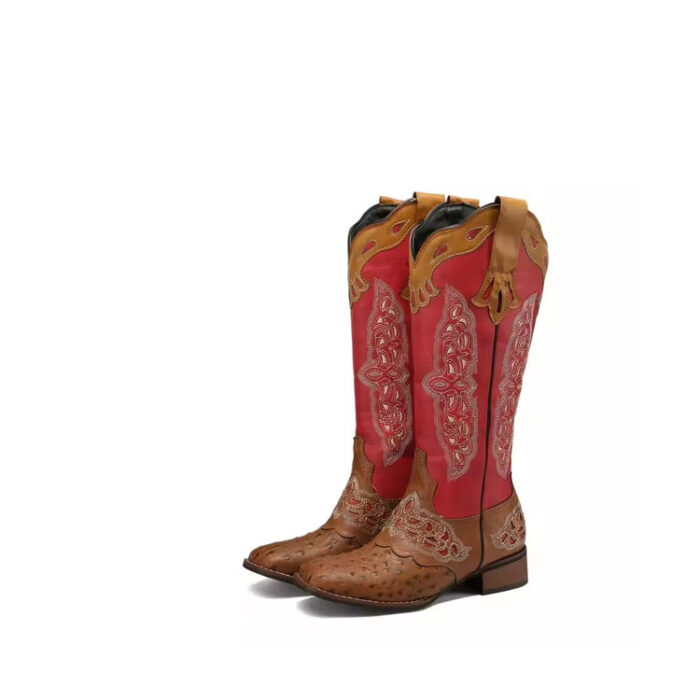 Pink and Brown Cowgirl Boots