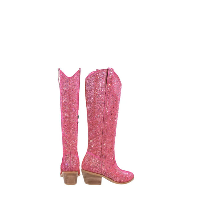 pink bedazzled cowboy boots