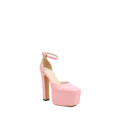 pink platform heels