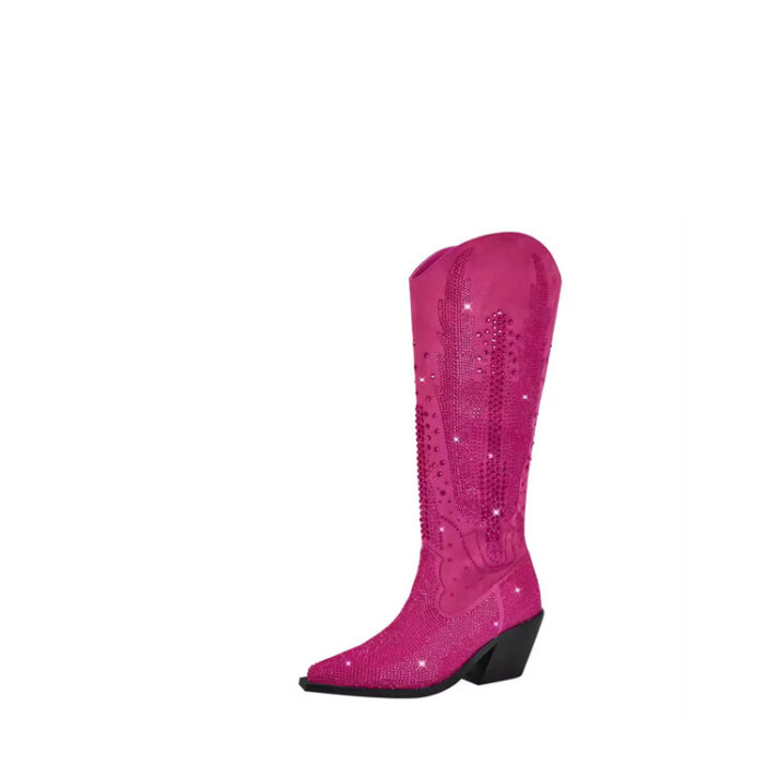 Pink Rhinestone Cowboy Boots