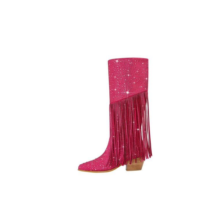 Pink Sparkly Cowboy Boots