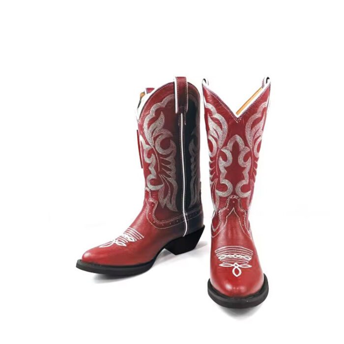 Red and Black Cowboy Boots