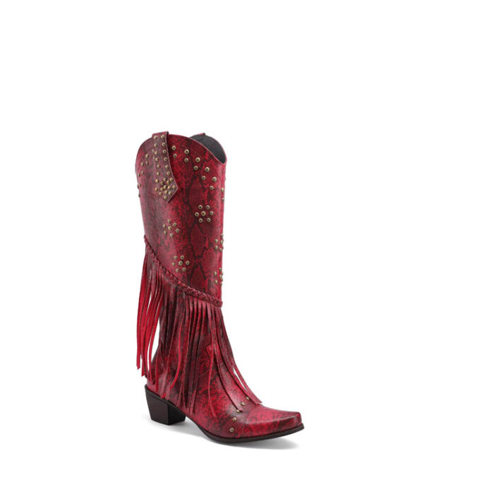 Red Bedazzled Cowboy Boots