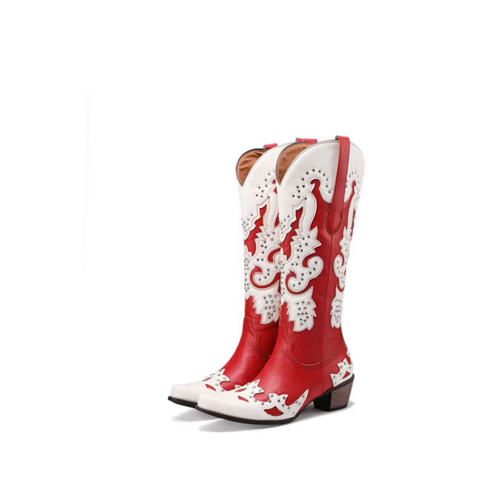 Red White Cowgirl Boots