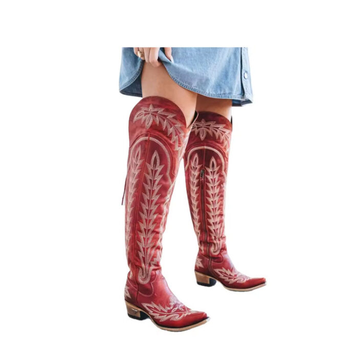 Tall Red Cowboy Boots