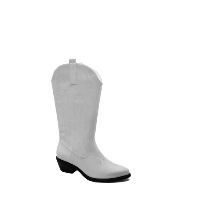 White Ankle Cowboy Boots