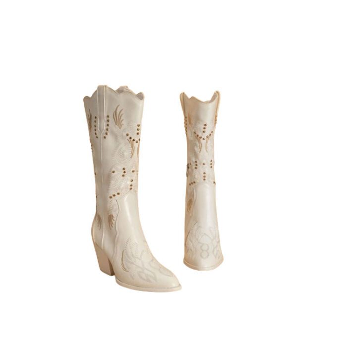 White Wedding Cowboy Boots